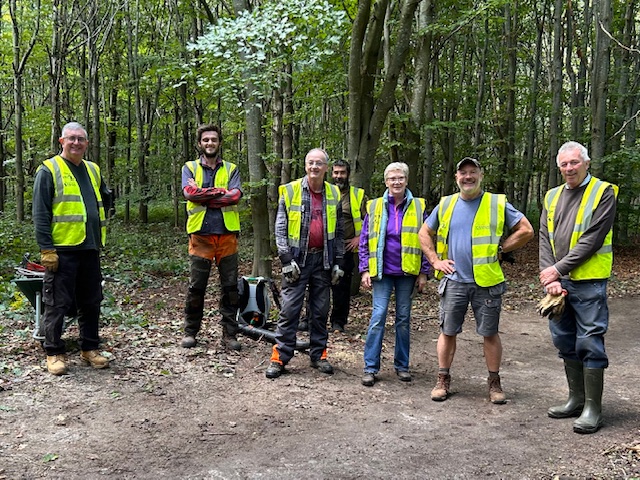 Work party volunteers - Stanmore Country Park